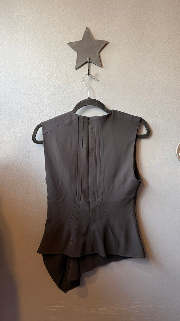 Front Gather Sleeveless Blouse