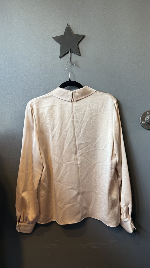 Shimmer Satin Collared Blouse