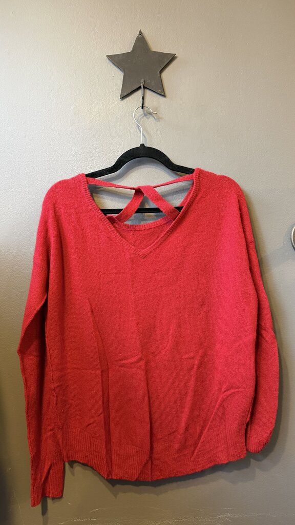 Criss Cross Back Cashmere Sweater