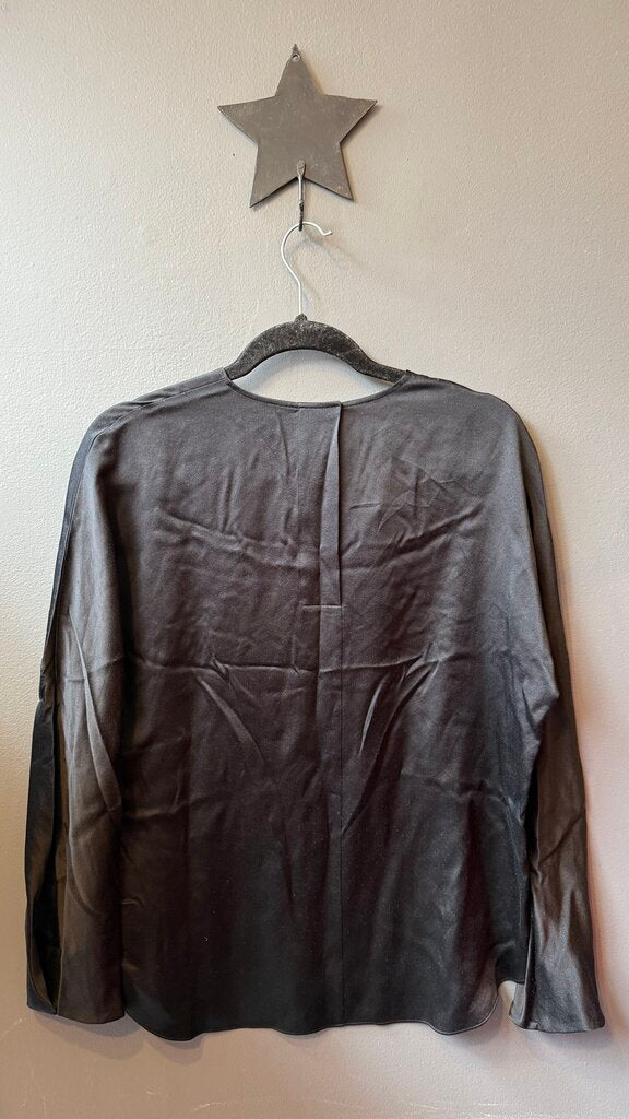 Silk Notch Back Blouse