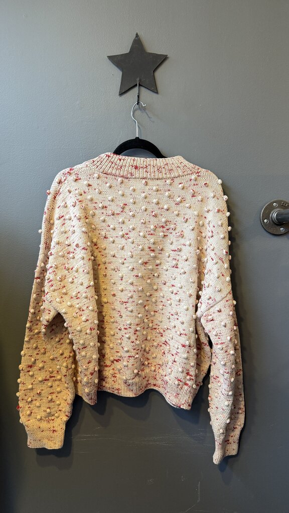 Pima Cotton Popcorn Sweater