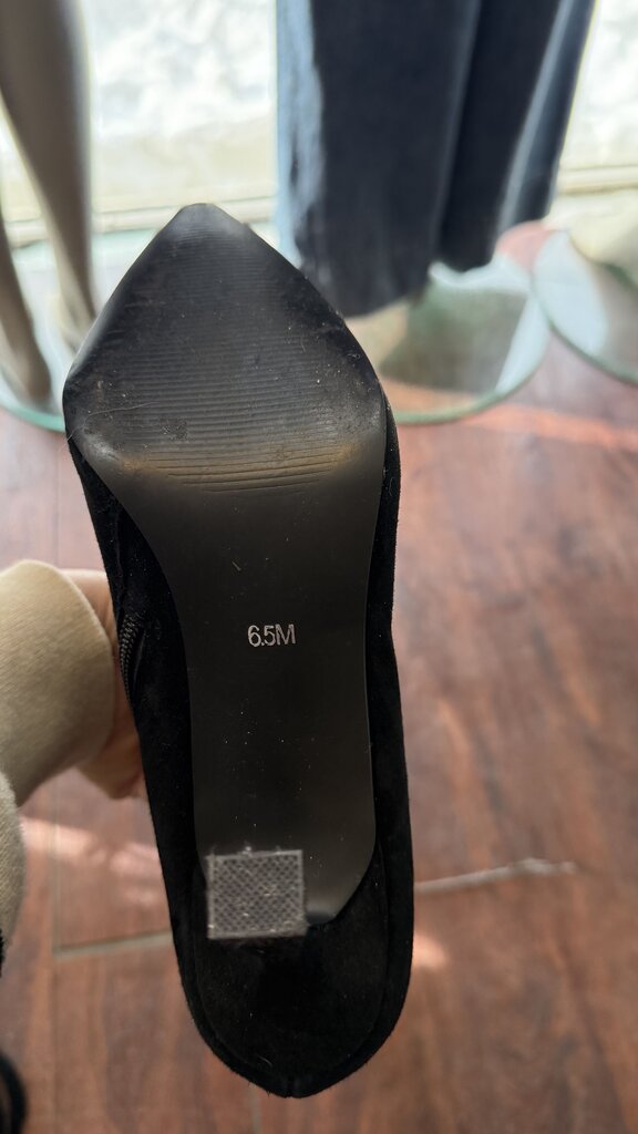 Faux Suede Pointed Ankle Boots