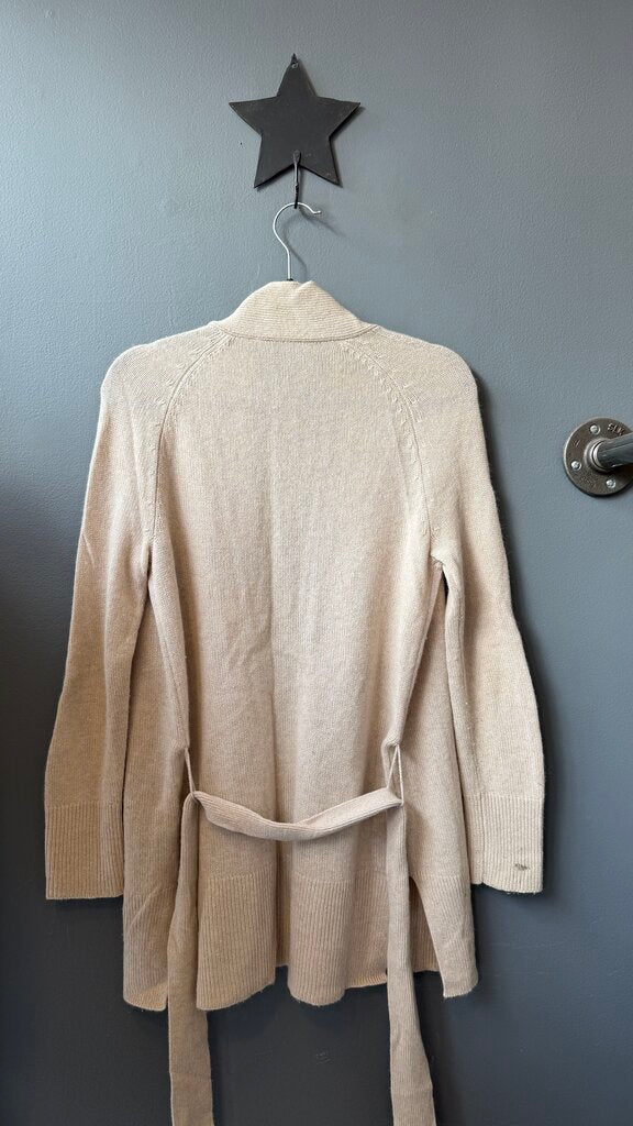 Cashmere Belted Cardigan Sweater