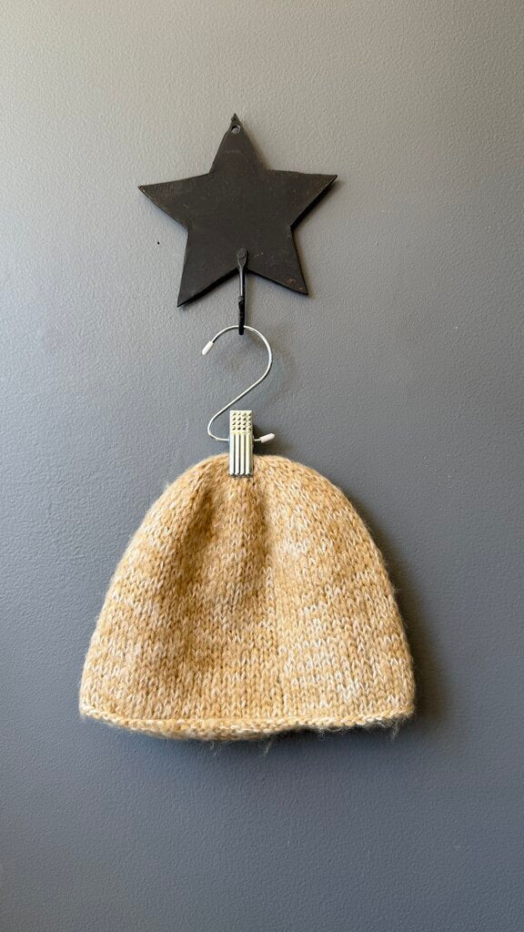 Flower Knit Beanie Hat