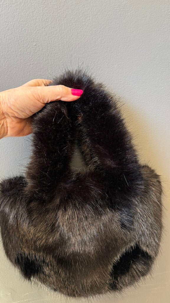 Faux Fur Mini Tote Bag