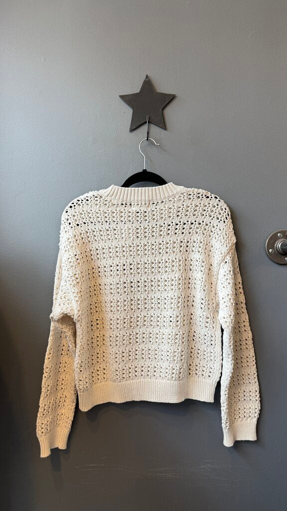 Cotton Blend Knit Sweater