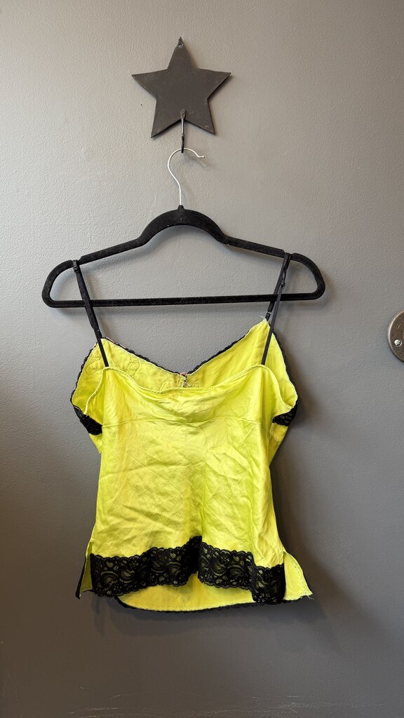 Lace Applique Silk Camisole