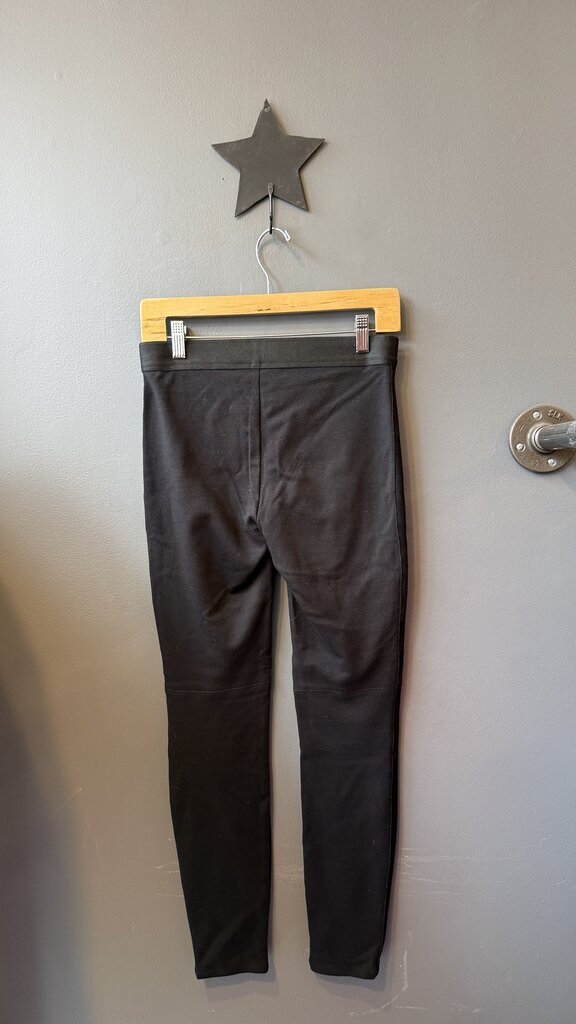 Faux Suede Pull On Leggings