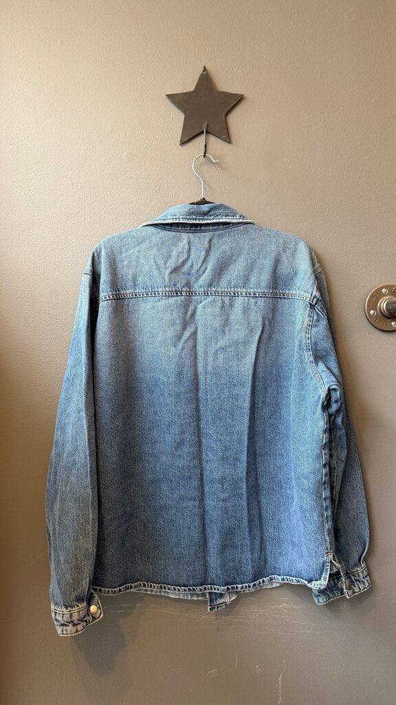 Denim Snap Up Shirt