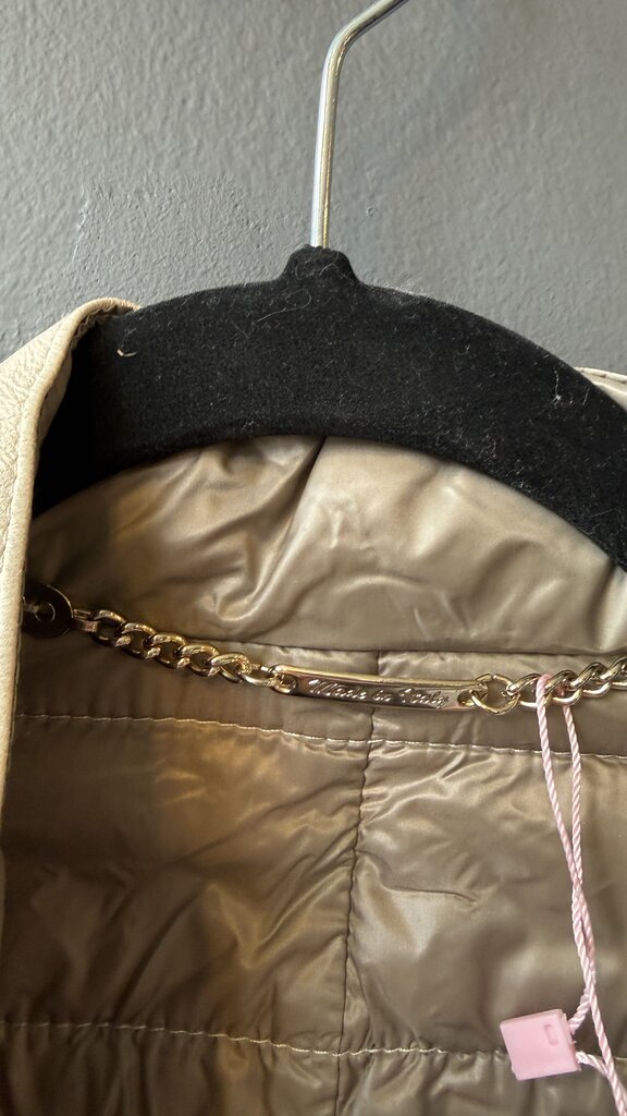 Leather Down Puffer Jacket