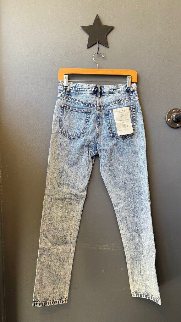 High Rise Straight Jeans