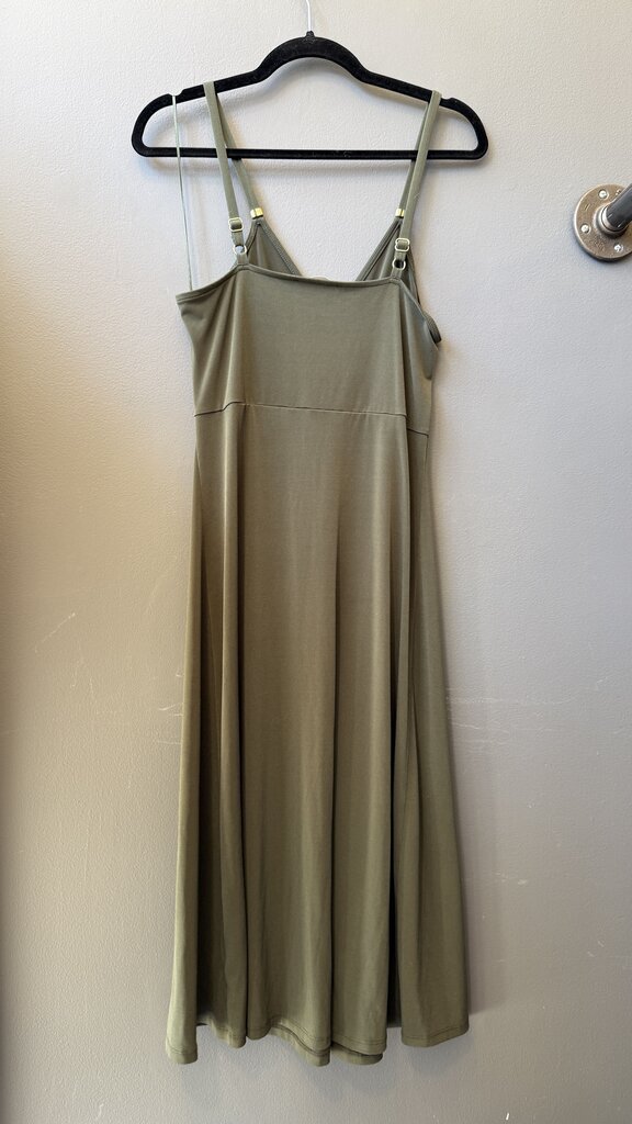 Knot Front Jersey Midi Dress