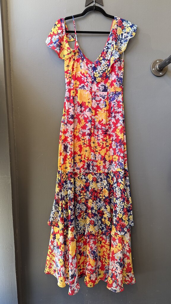 Floral Ruffle Maxi Dress