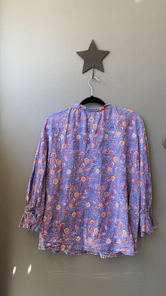 Block Print Floral Blouse