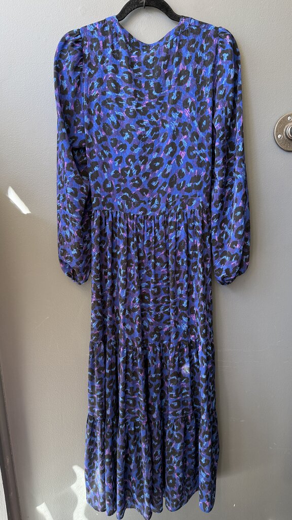 Leopard Button Front Maxi Dress