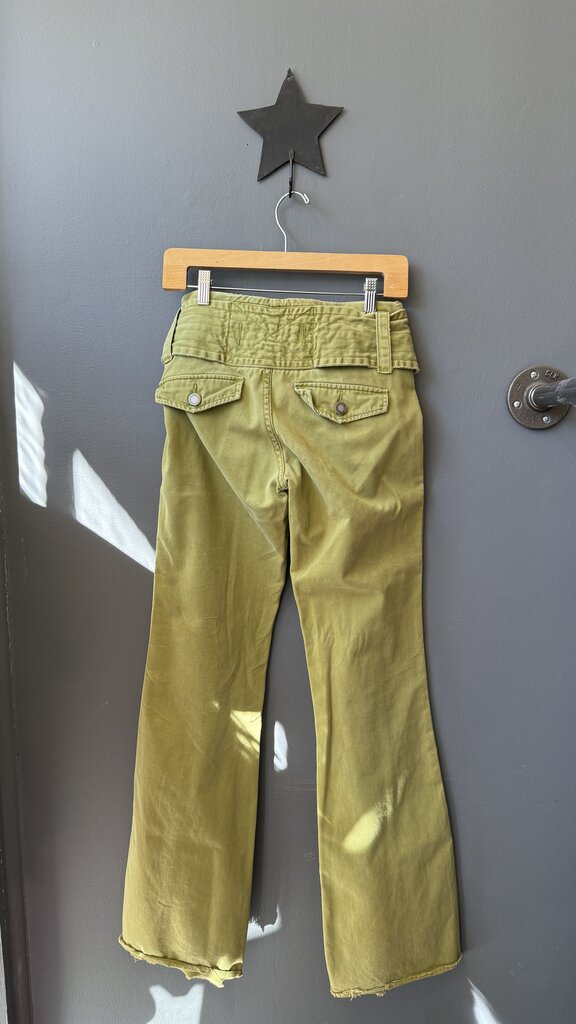 Vintage Wide Belt Flare Jeans