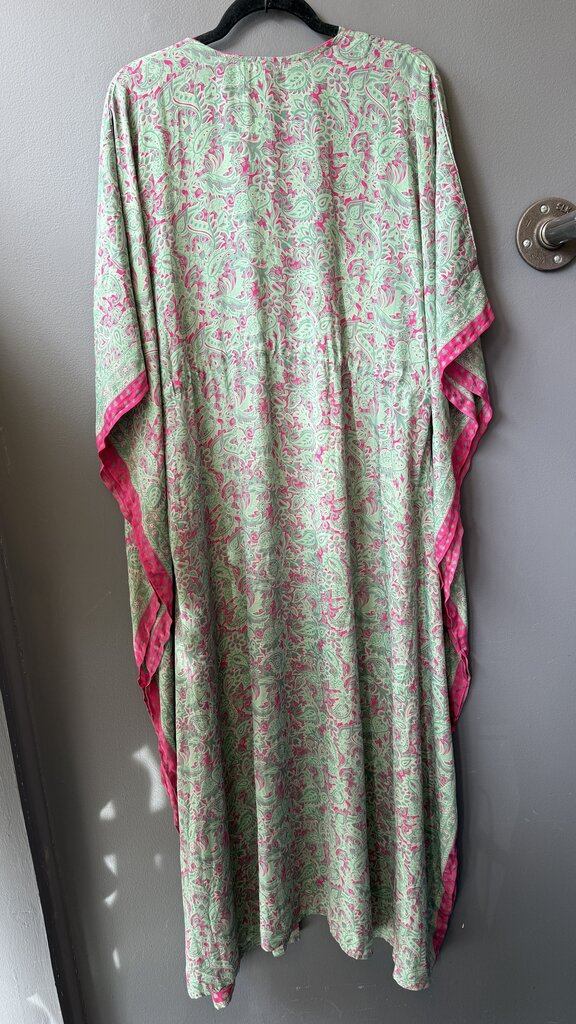 Tassel Drawstring Maxi Caftan