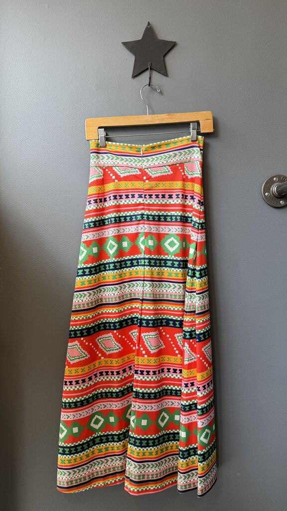 Stripe Print Sanibel Maxi Skirt