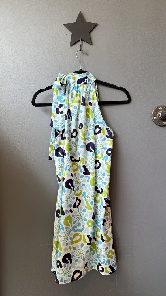 High Neck Tie Aline Dress