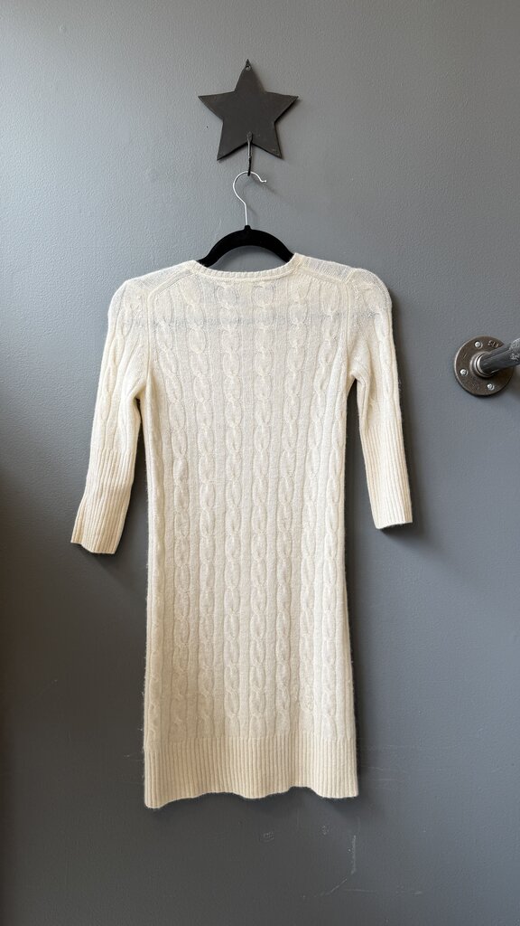 Cashmere Cableknit Mini Dress
