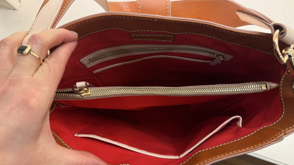 Leather Bucket Tote