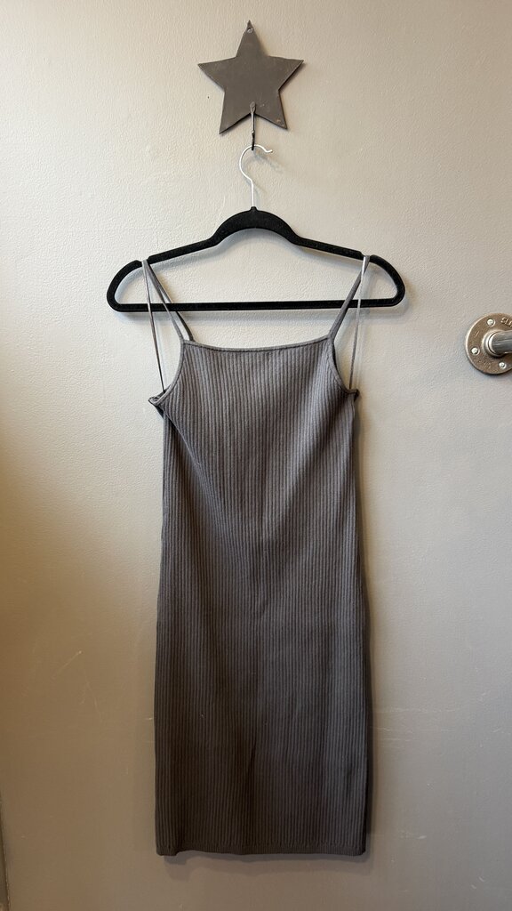 Ribbed Midi Sheath Dress