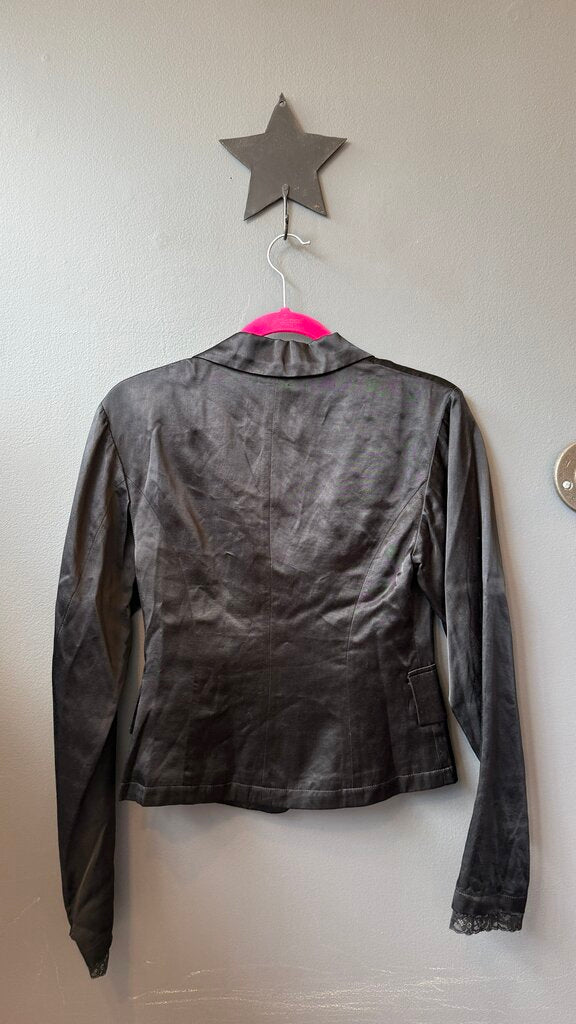 Satin Silk Lace Underlay Jacket