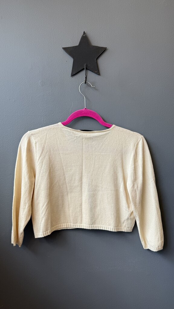 Fine Knit Bolero Crop Cardigan Sweater