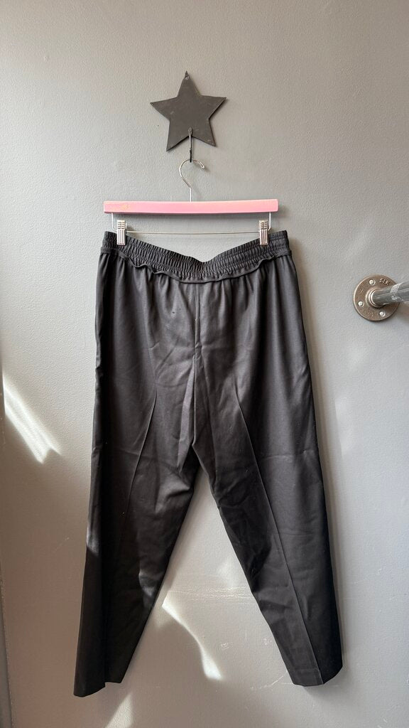 Fine Wool Tapered Pull On Pants