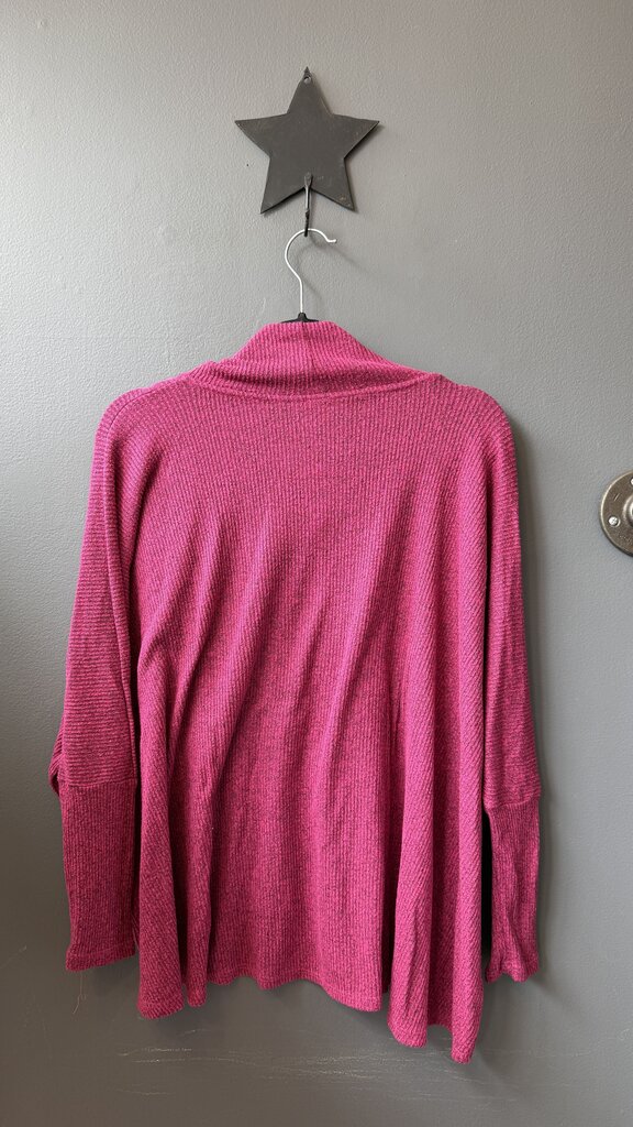 Ribbed Mockneck Oversized Top