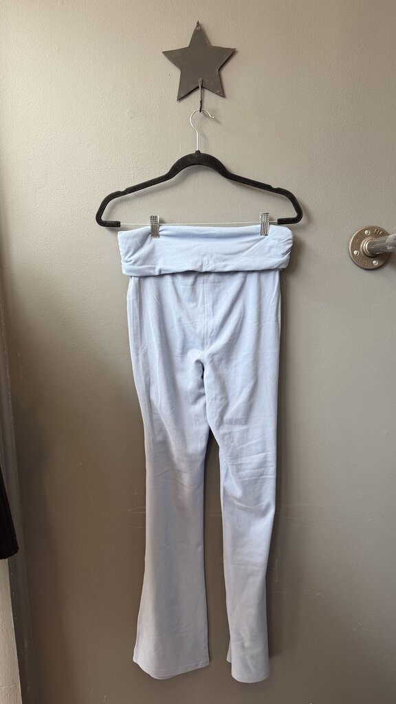 Foldover Sueded Yoga Pants