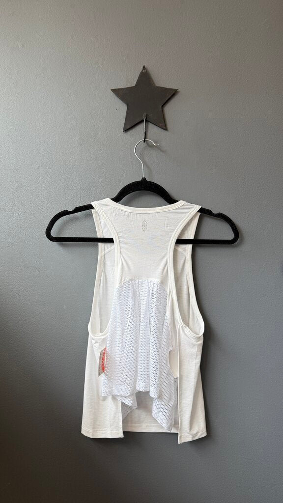 Mesh Back Crop Tank Top