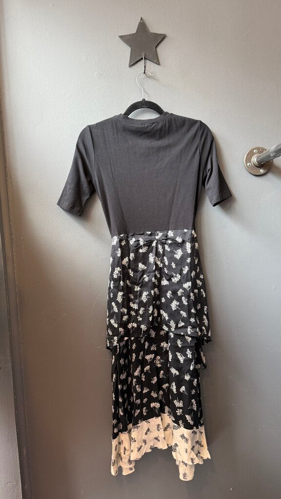 Floral Skirt Midi Dress