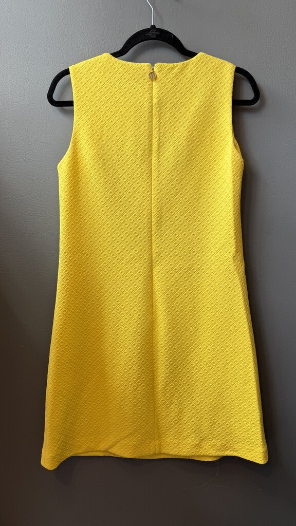 Jacquard Yellow Aline Dress