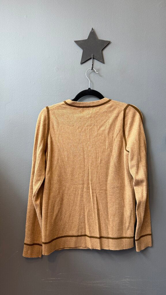Piping Trim Cashmere Sweater