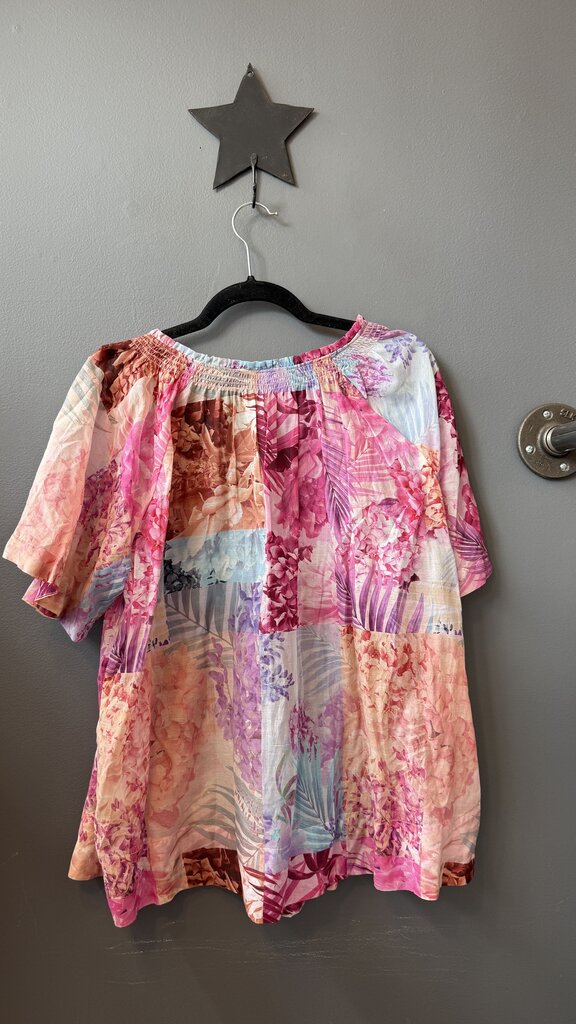 Cotton Silk Floral Blouse