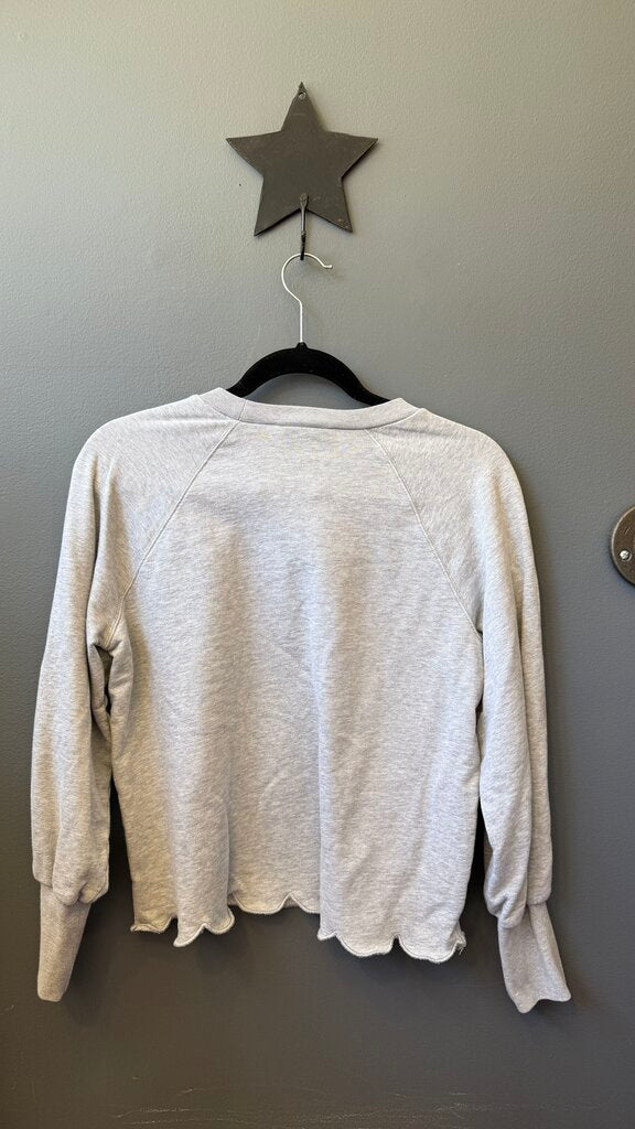 Scallop Hem Sweatshirt