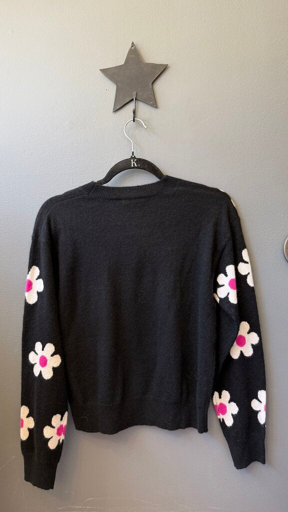 Cashmere Daisy Print Sweater