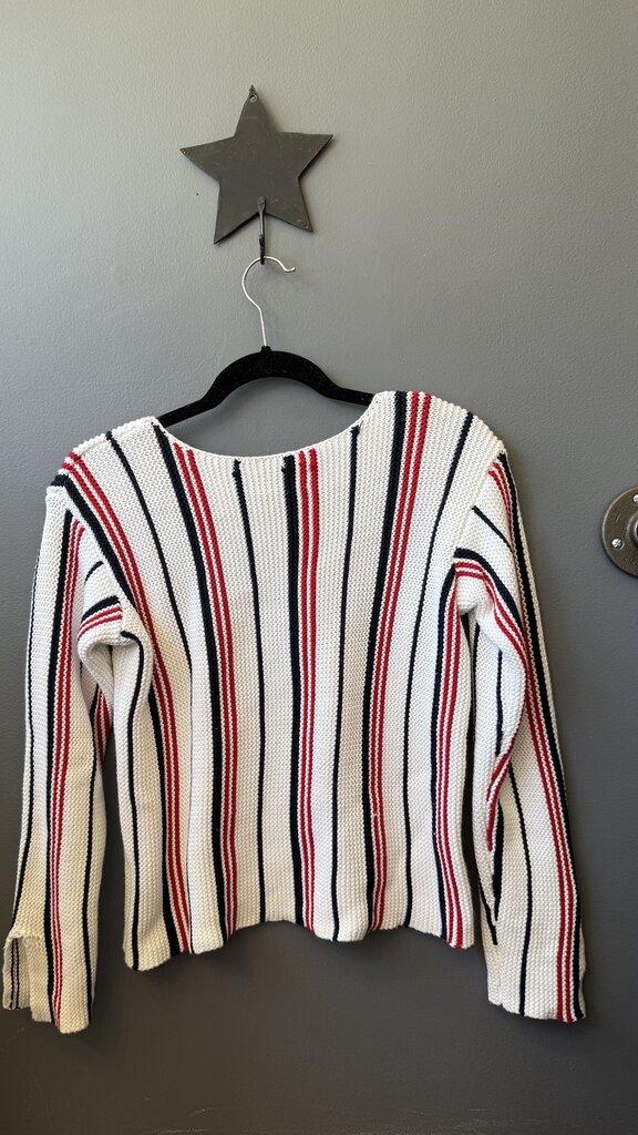 Cotton Vertical Stripe Sweater