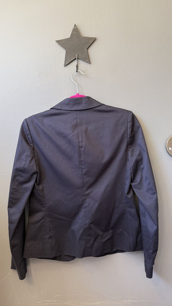 Navy Silver Button Blazer