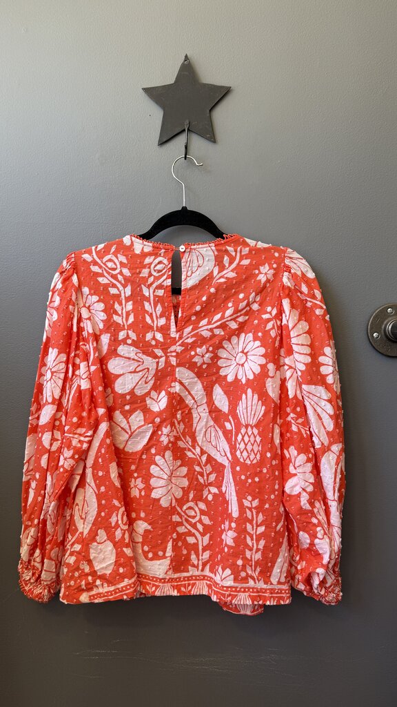 Swiss Dot Pineapple Blouse