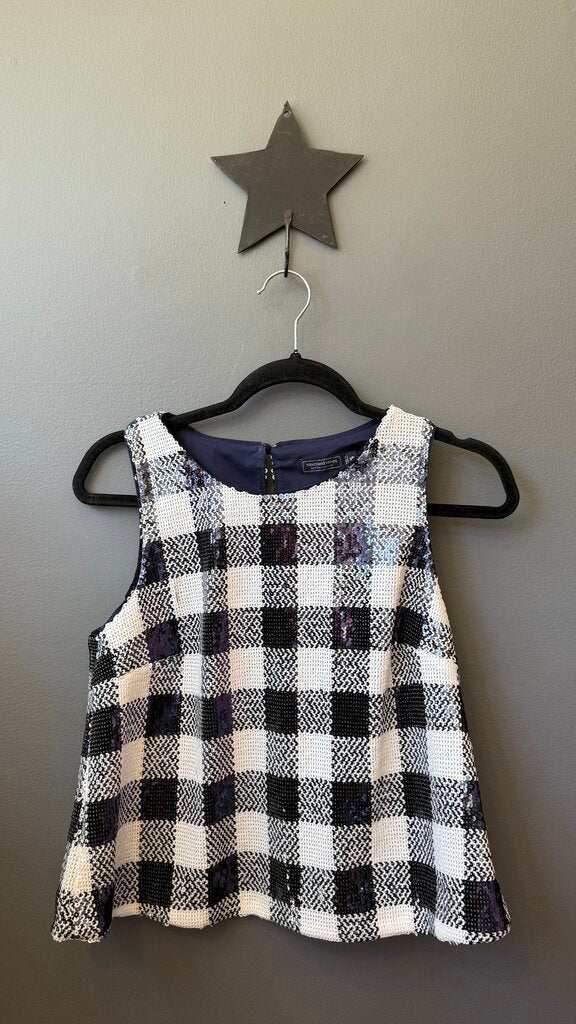 Swing Sequin Gingham Tank