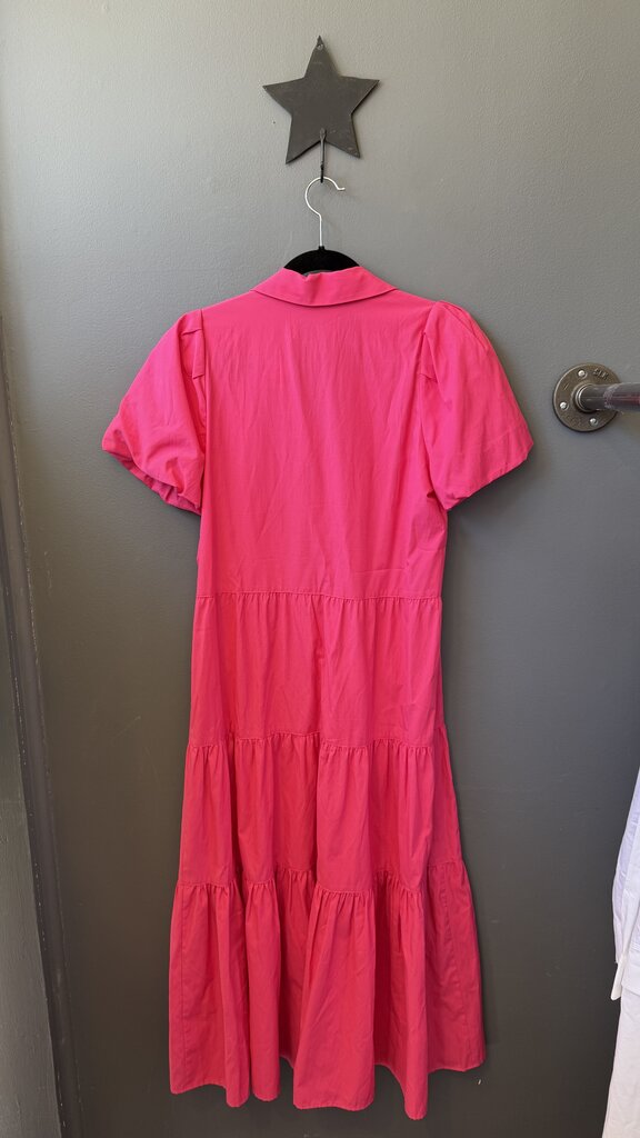 Tiered Midi Shirtdress