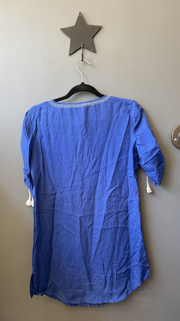 Silk Embroidered Tunic Top