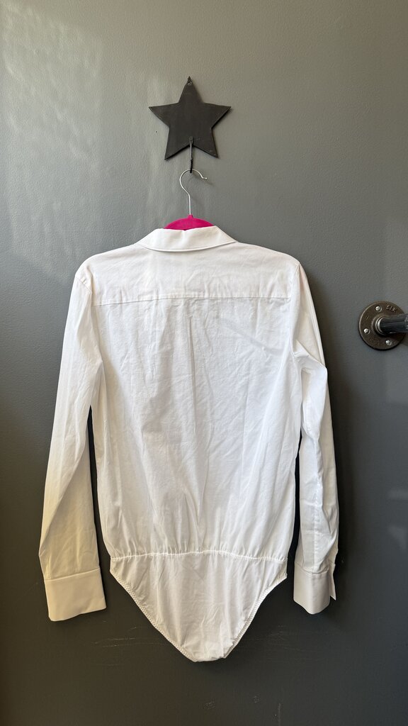 Button Up Shirt Poplin Bodysuit