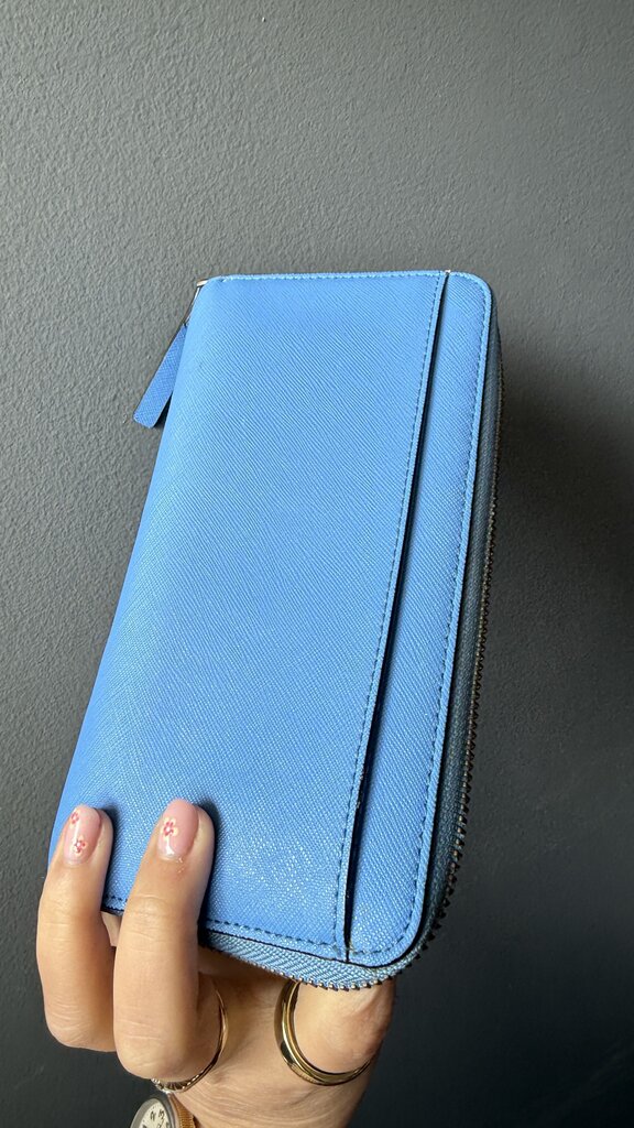Saffiano Leather Zippy Wallet