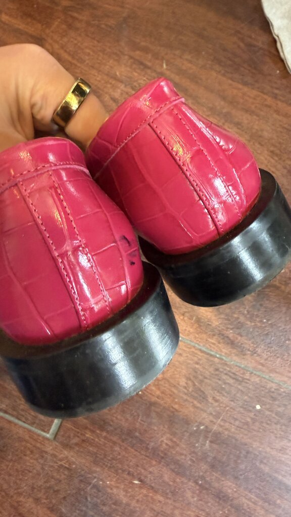 Croc Embossed Penny Loafers