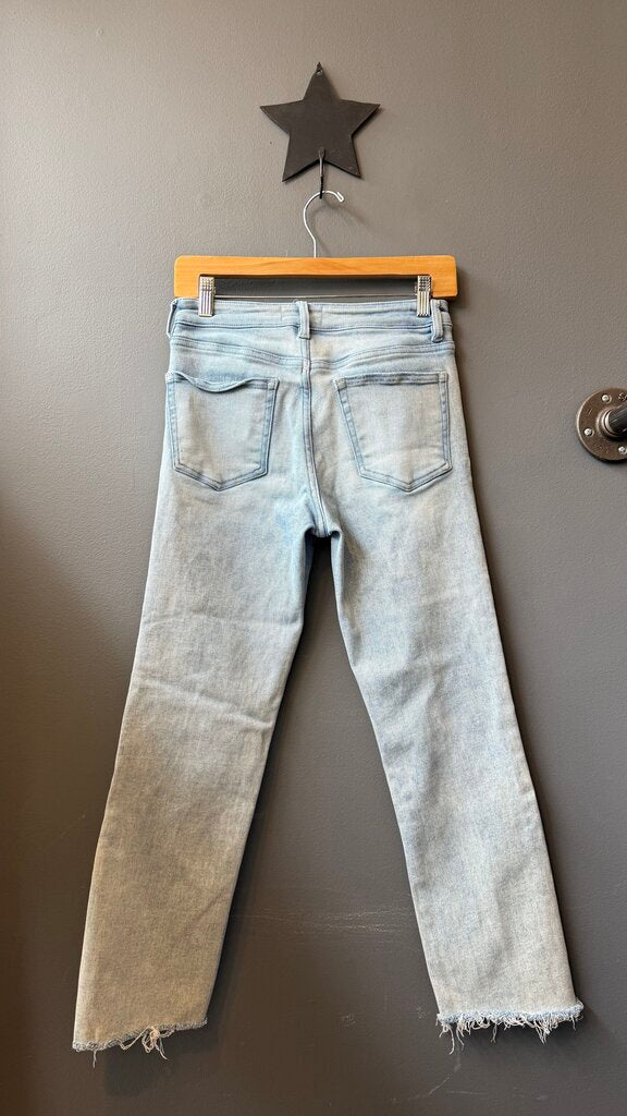 Slim Raw Hem Jeans