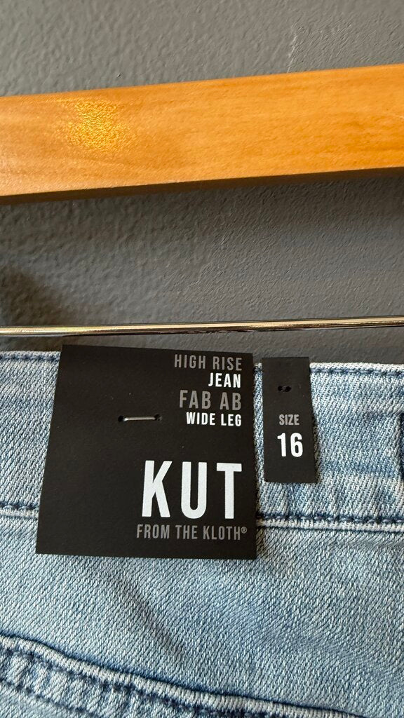 Wide Leg High Rise Jeans