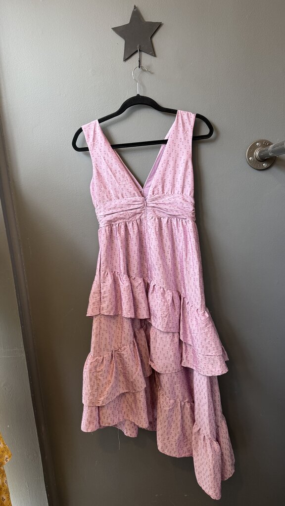 Polka Dot Ruffle Midi Dress
